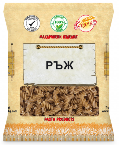 Pasta from rye flour