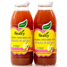 Juice "Healty" apple and strawberry